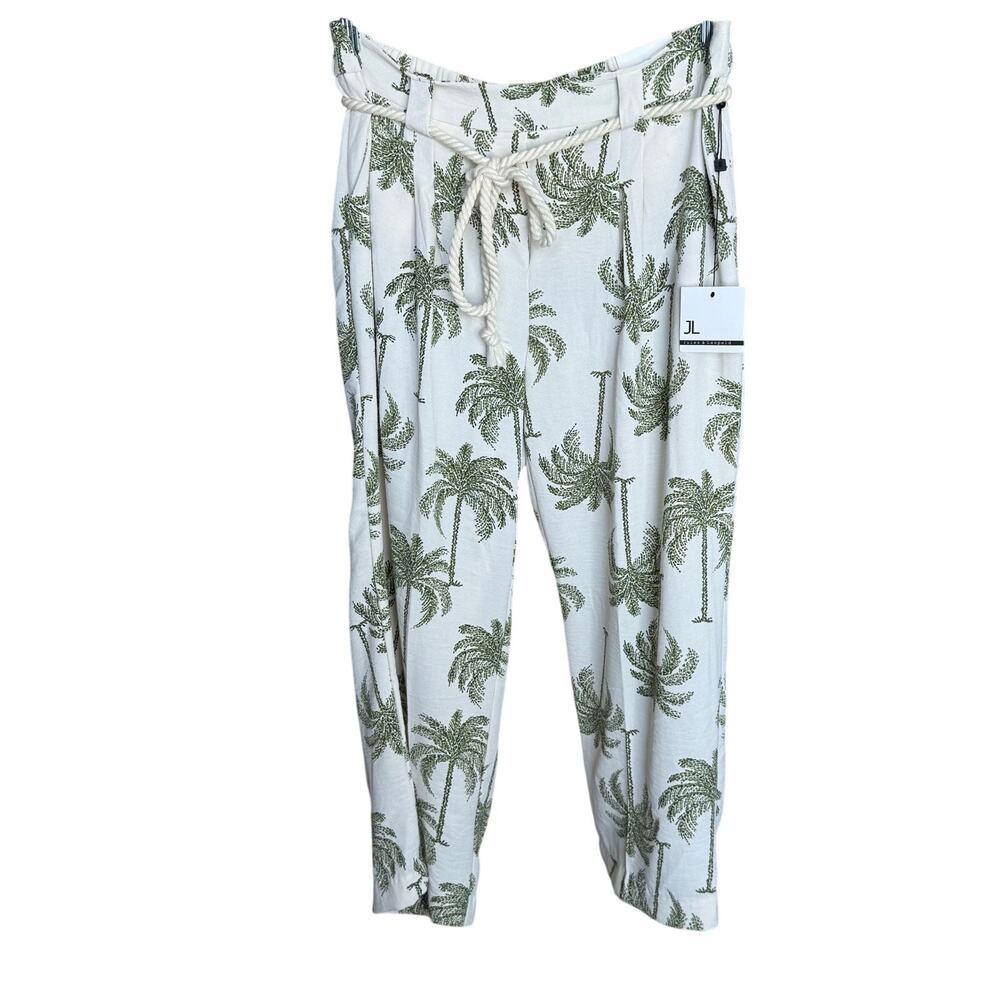 Jules and Leopold Pull On Wide Leg Crop Pants L NWT